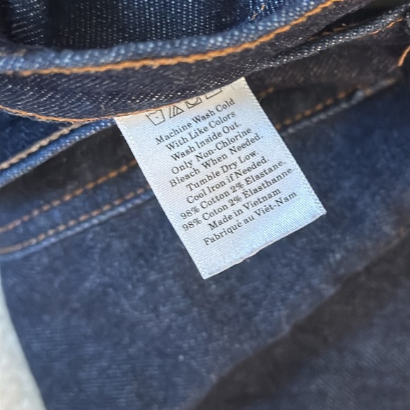 Everlane Skinny Ankle Cropped Dark Wash Jean - Picture 7 of 7